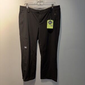 REI Black Technical Trail Wear Pants Women's Sz14P‎ Hiking  Camping Lightweight